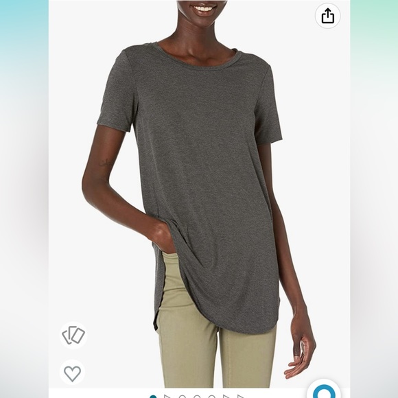 Daily Ritual Tops - NWT XL Daily Ritual Women's Jersey Standard-Fit Short-Sleeve Open Crewneck Tunic